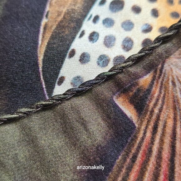 {{{RARE}}} Sergio Bustamante Silk Seashell Scarf - Picture 12 of 14
